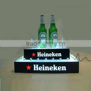 Professional Production LED Acrylic Wine Display For All Kinds Of Wines LED Light Installed