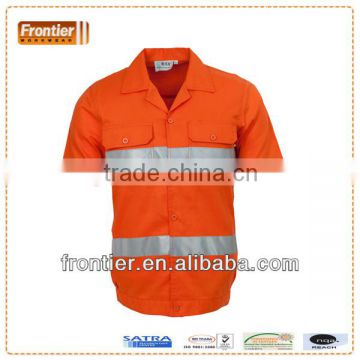 100% safety cotton workwear, short sleeve shirt