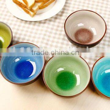 Ceramic tableware bowls Binglie glaze bowl -5 Pcs Family Package