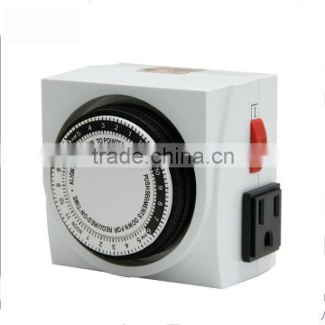 Hydroponics German 24hrs Daily Mechanical timer switch battery powered timer