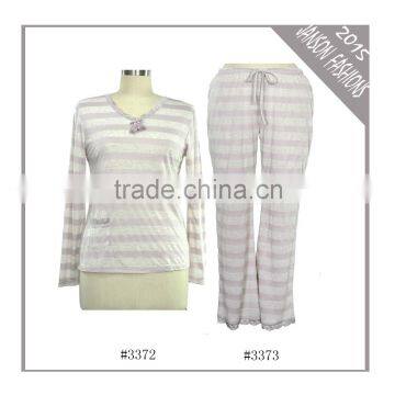 soft linen ladies long sleeve nightgown set