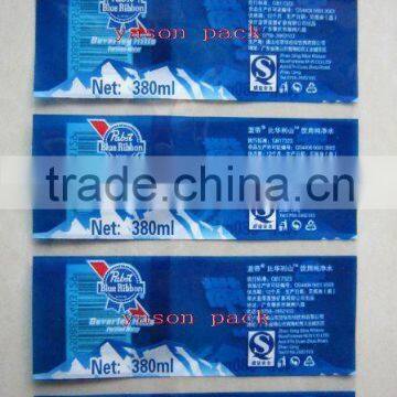 PVC shrink sleeve laber for bottle water