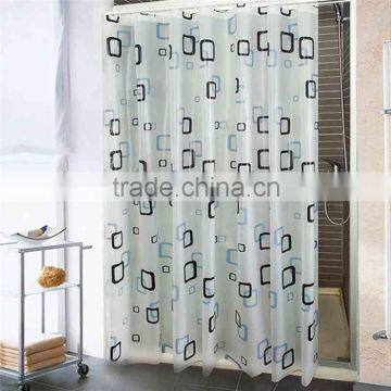 2016 square printed shower curtain for matching window