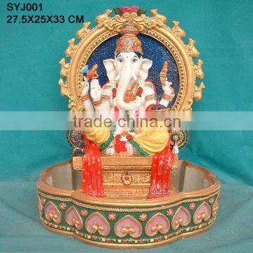 Decorative hindu god ganesh water fountain