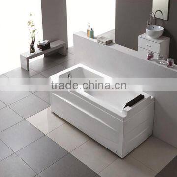 Q351A one person acrylic indoor free standing soaking bathtub