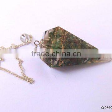 Orgonite Green Jade Pendulum