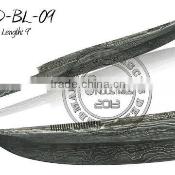 Damascus Steel Knife Blade Blank