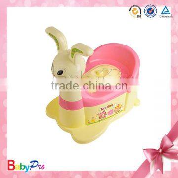Hot Sale Beautiful Design Comfortable Rabbit Shape Pedestal Pan Pet Potty