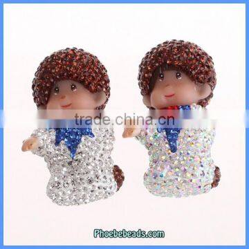 Wholesale New Arrival KiKi Boy Crystal Charm Pendants For Jewelry Making CPP-004