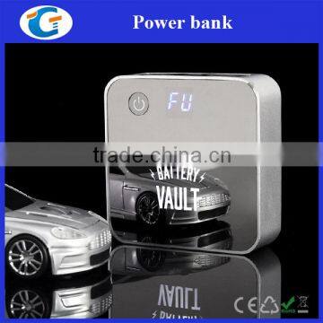 Metal Square Dual Usb Mobile Powerbank With Illuminating Logo photo-2