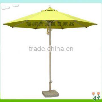 Brushed aluminum courtyard umbrella