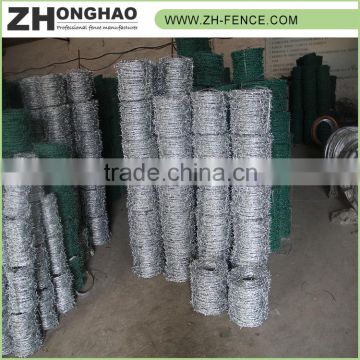 High quality cheap double strand common twisted barbed wire fence