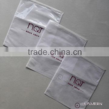 White nylon fabric packaging bag for girls classic garments