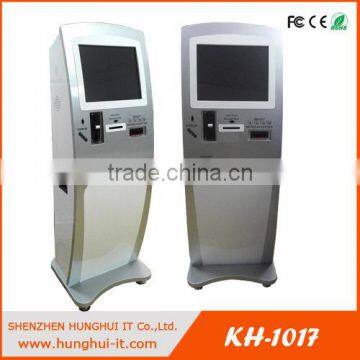 All-in-one cash payment kiosk with bank card reader