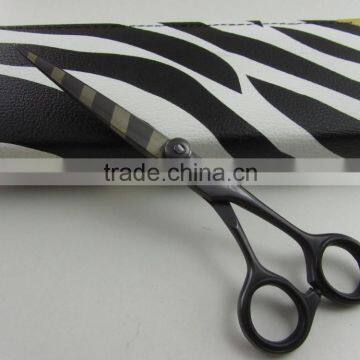 Black Color Coated barber hair salon scissors / Black barber razor edge scissors / hair cutting scissors