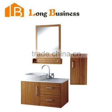 LB-JX2095 Hot sale bamboo bathroom vanity cabinets