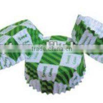 Mini custom green cupcake cases wholesale colored cupcake liners