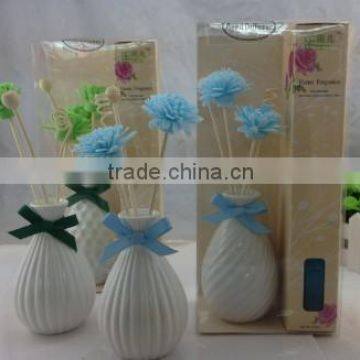 Scented bathroom/living room/ sunflower reed diffuser sets with rattan balls sola flower