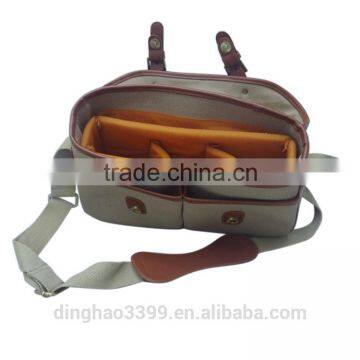 Professional DSLR Canvas Camera Bag/Case Travel Photo Bag Single Shoulder Backpack photo-5