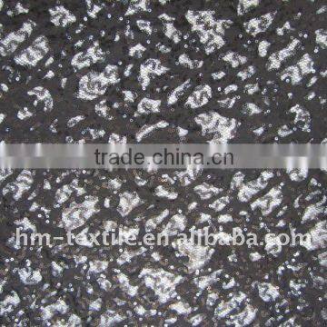 3D flower pattern embroidered organza fabric