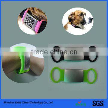 wholesale factory price silicone bracelet sublimation dog tag