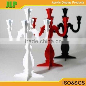 JLP white coler acrylic candle holder for wedding,valentine's day
