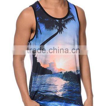 dri-fit sublimation mens running singlet