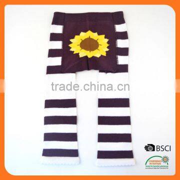 Customer Brand Baby Legging with wide back panel child tube sock