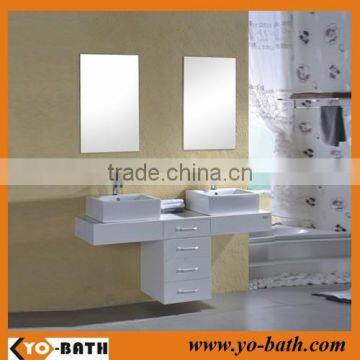 hang french style double sink white bathroom vanity YO-W010