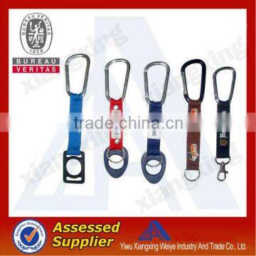 Best selling novelty design carabiner short lanyard strap for world cup 2014