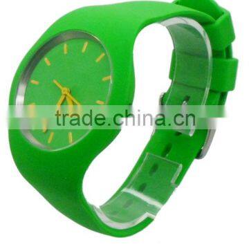 Quartz Icetype Steel Back Japan Movement Silicone Watch, Western Wrist Watches