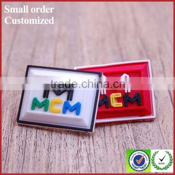 Personalized Custom Debossed Nylon Silicone Tags for t Shirt Bags Clothing