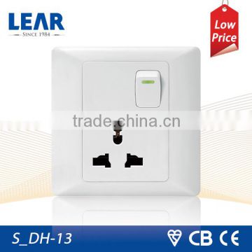 Hight quality plastic plate electrical outlet multiple socket