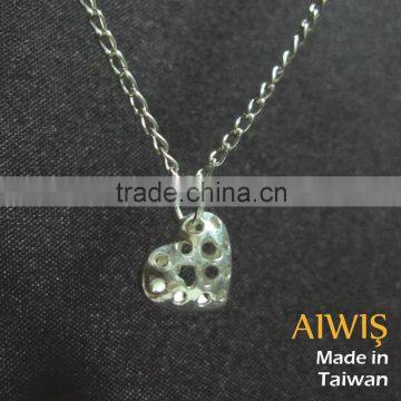 New Creative Design Dotted Heart Silver Necklice Jewelry photo-6