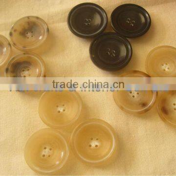 Buffalo horn buttons, horn button