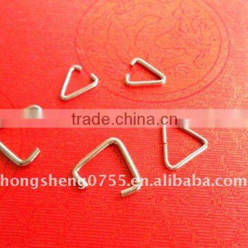 silver plated metal triangle jumprings