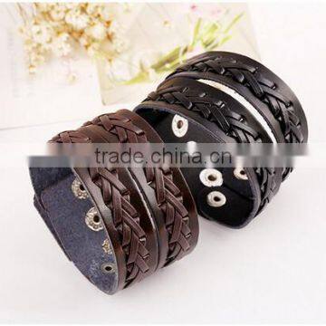 2016 Hot-selling Unisex Punk style Vintage leather Bracelet