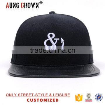 Custom Leather Brims Snapback Manufacturer in China Design Snapback photo-2