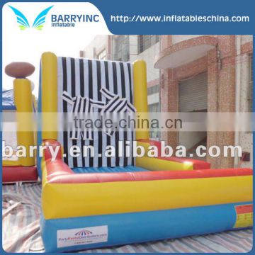 Magic tape cheap inflatable stick wall for sale, adult inflatable jump wall