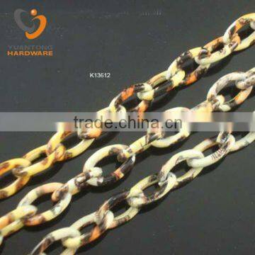 2.6mm thick leopard pattern chain 14*8.8mm