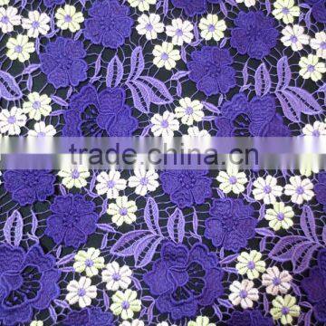 Multicolor High Quality Wedding Water Soluble Lace Fabric Guipure Lace Fabric From Guangzhou China photo-4