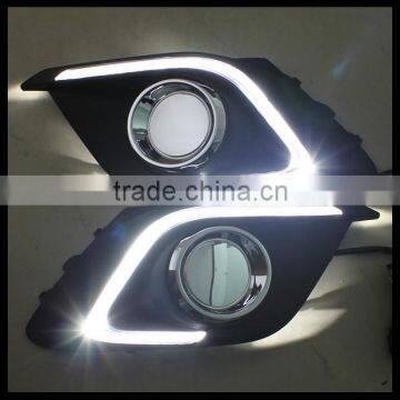 led fog lamp cover DRL led daytime running lamp light for mazda 3 axela 2014 up