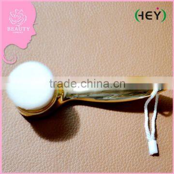 High Quality Long Handle Face Cleaning Brush Gold Color Facial Deep Clean ABS Brush