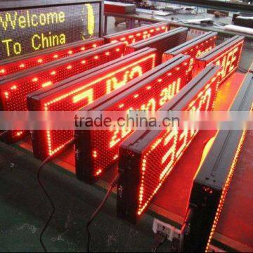 shenzhen Red LED moving message sign with Arabic, Russia, English etc