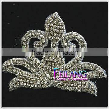 Flowers bloom flower exposed Crystal Rhinestone Applique