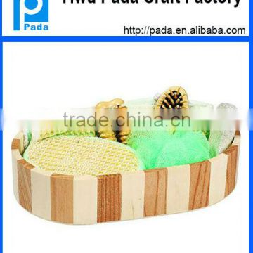 Customized Wooden Basket SPA Gift Set