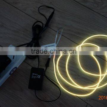 AC110V-240V Flash INVERTER"Polar light 2"OD:2.2mm Yellow EL WIRE