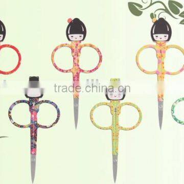 MNJ-003 Stainless steel girl shape stainless steel beauty scissors