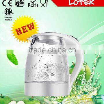 shining blue led electirc kettle with 1.7L volume