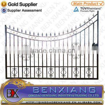 High Quality Ornamental Wrought Iron Gate made by Qingdao Benxiang